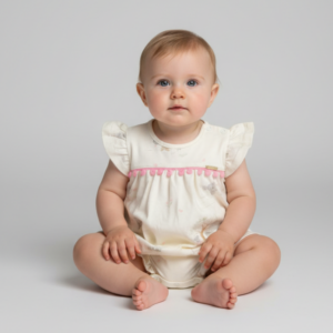Banho de Sol (Romper) Bebê Estampa Bichinhos Nini & Bambini (Tam P) 3-6m