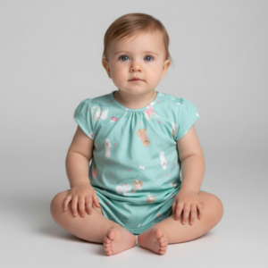 Banho de Sol (Romper) Bebê Estampa Cachorros Nini & Bambini (Tam G)