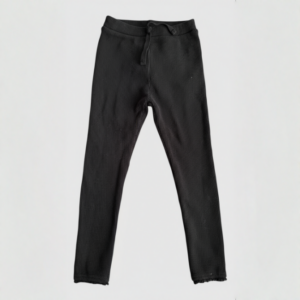 Calça Bebê Zara Canelada Preto com Cadarço (18-24m)