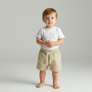 Conjunto Body e Bermuda Bebê M Divertto (4-6 Meses) - Verão